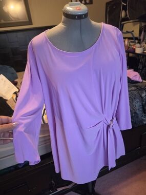 Women's Rose Pink Twisted Side Knot Blouse 3x NWT 3 Available